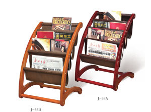 木質書報架